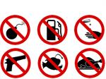 prohibited storage items